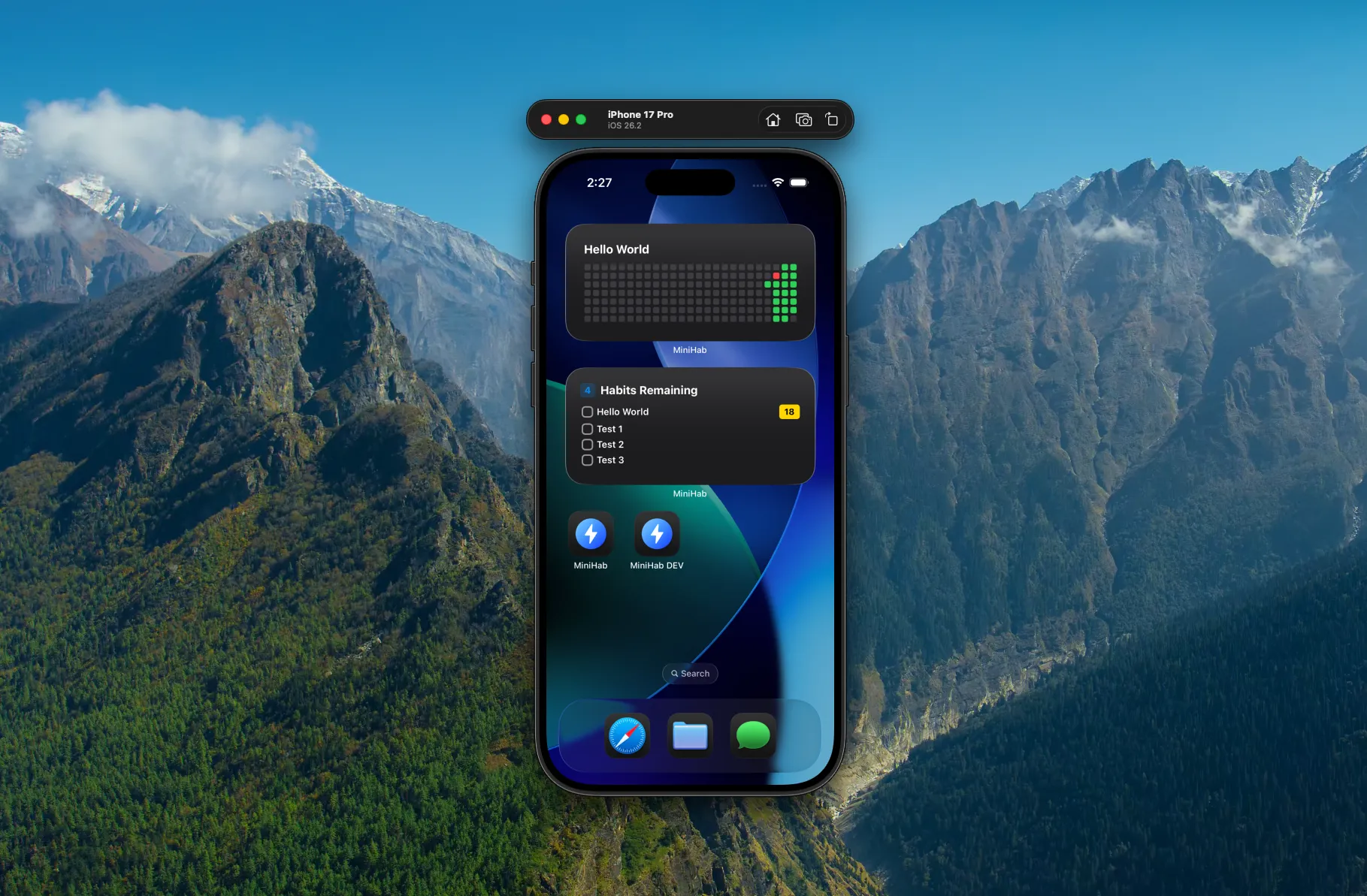 Both apps side by side on the home screen