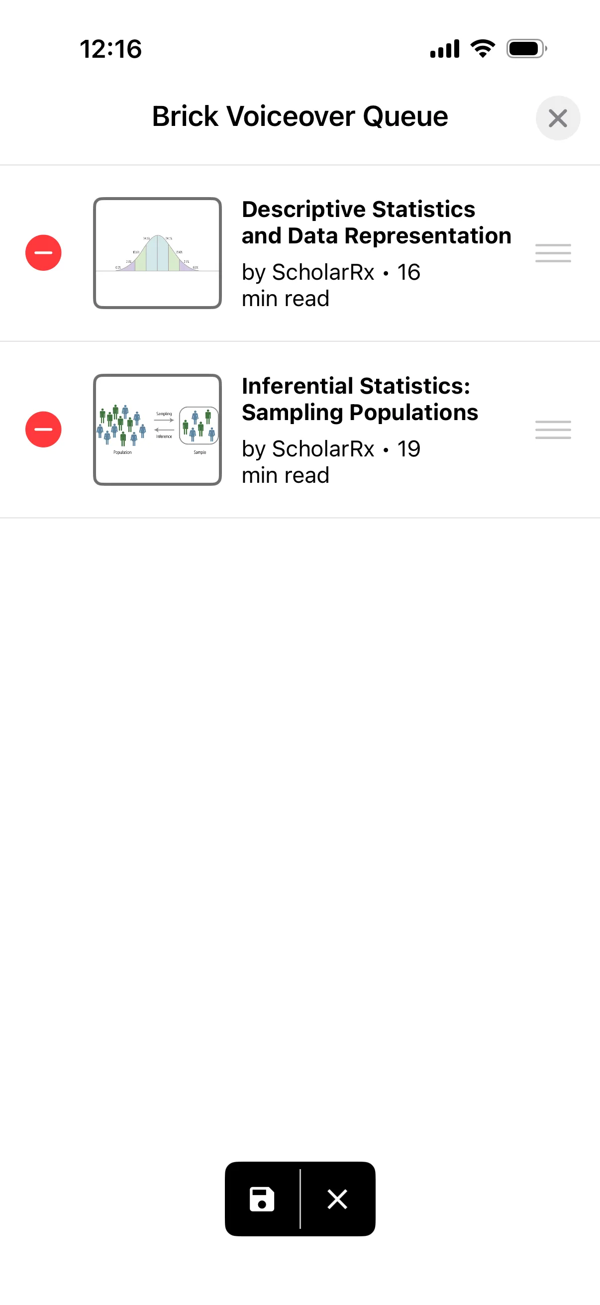 ScholarRx - Brick Voiceover iOS Feature — image 4