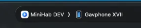 The button to run the DEV scheme