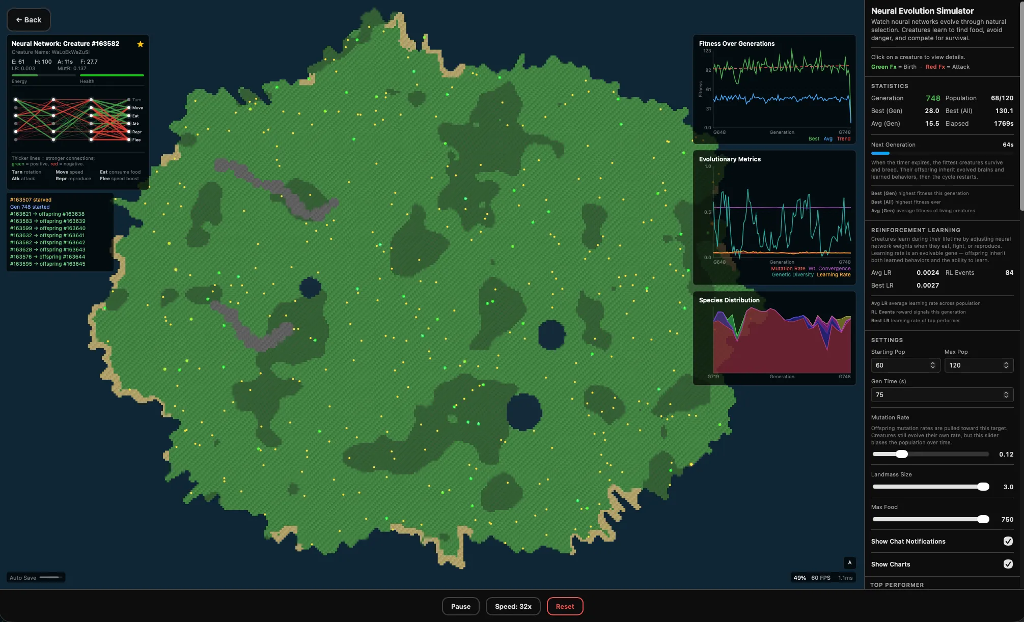 Neural Evolution Interactive Simulation — image 1